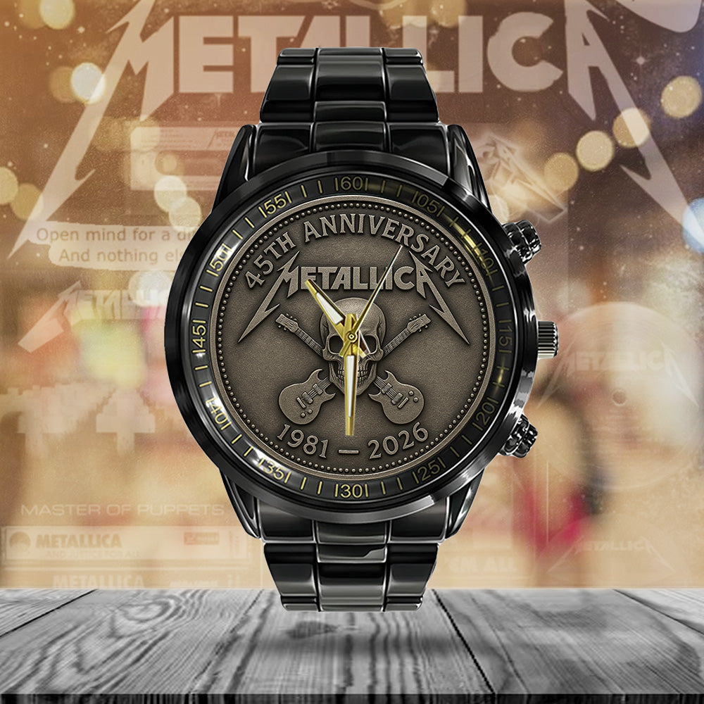 Metallica Black Stainless Steel Watch - TANTN 13816