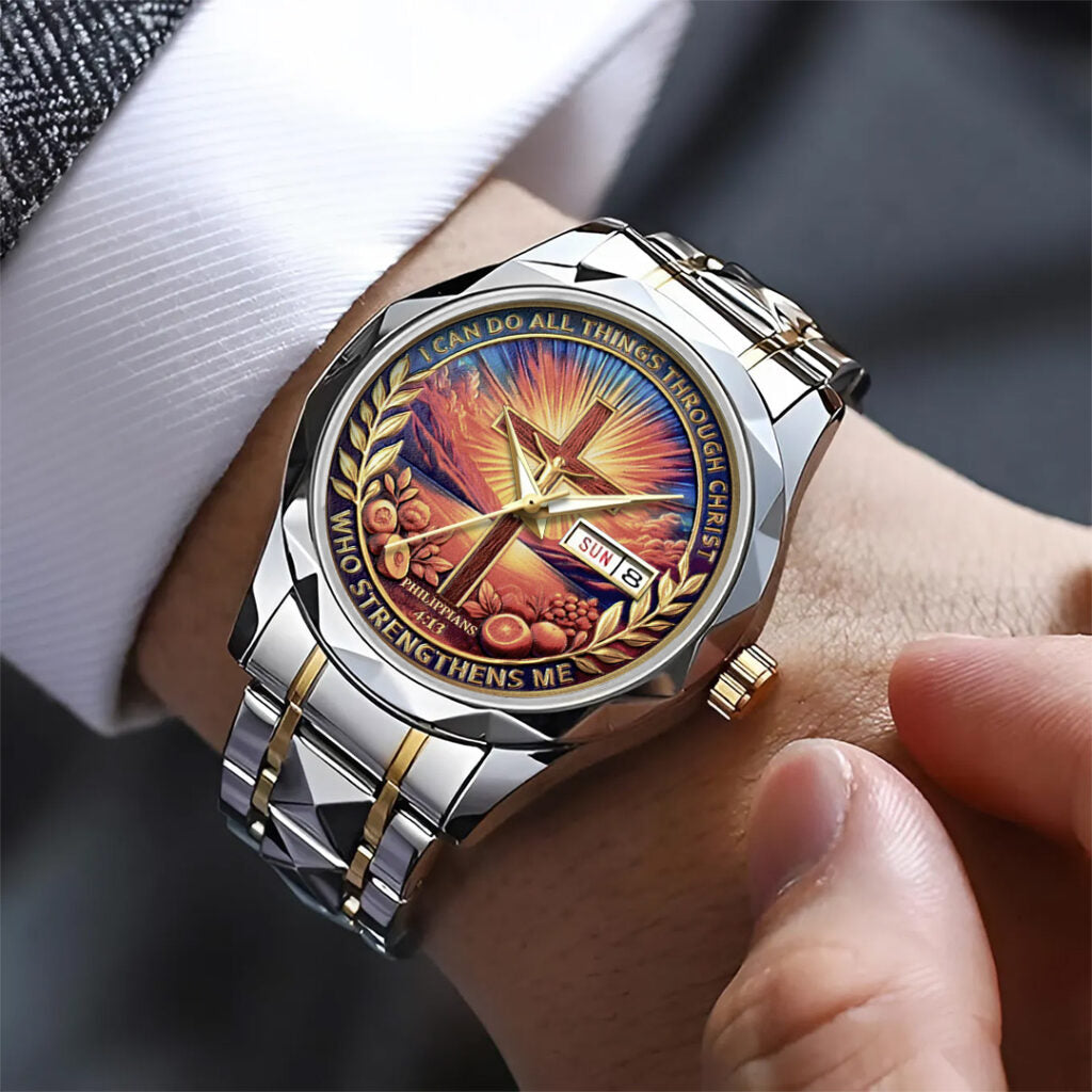 God Is Good Alloy Luxury Quartz Watch - TANTN 14884