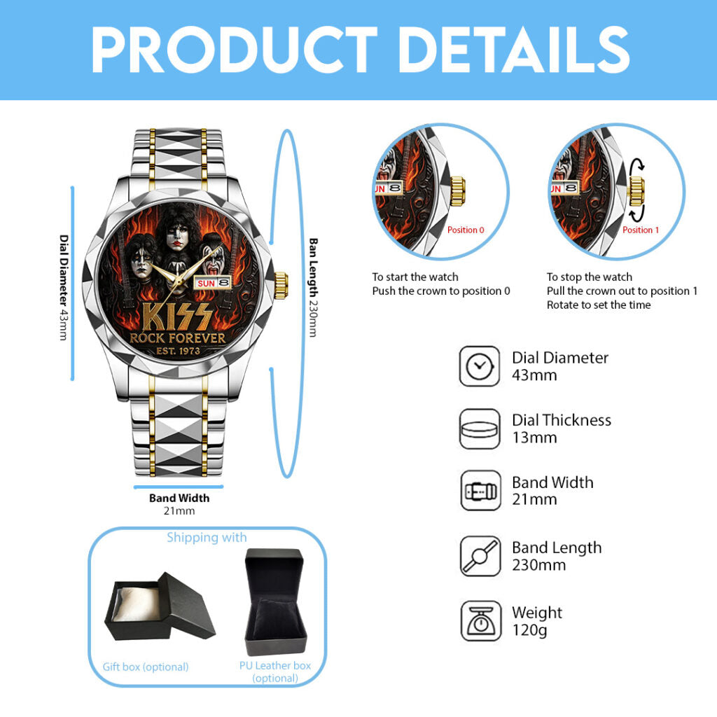 KISS Alloy Luxury Quartz Watch - TANTN 14956