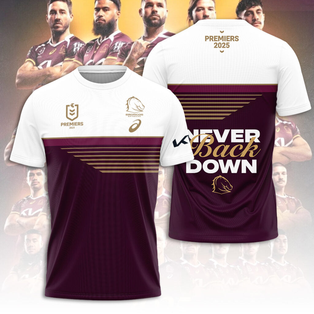 Brisbane Broncos 2025 Premiership 3D Apparel – TANTN17304