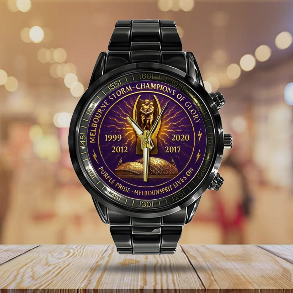 Melbourne Storm 27th Anniversary 2025 Black Stainless Steel Watch - TANTN17808