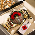 Poppy Remembrance Military Alloy Luxury Quartz Watch - TANTN18438