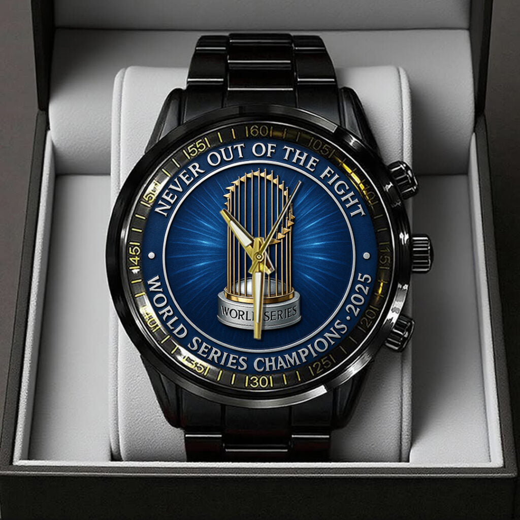 Los Angeles Dodgers World Series 2025 Black Stainless Steel Watch - TANTN18955