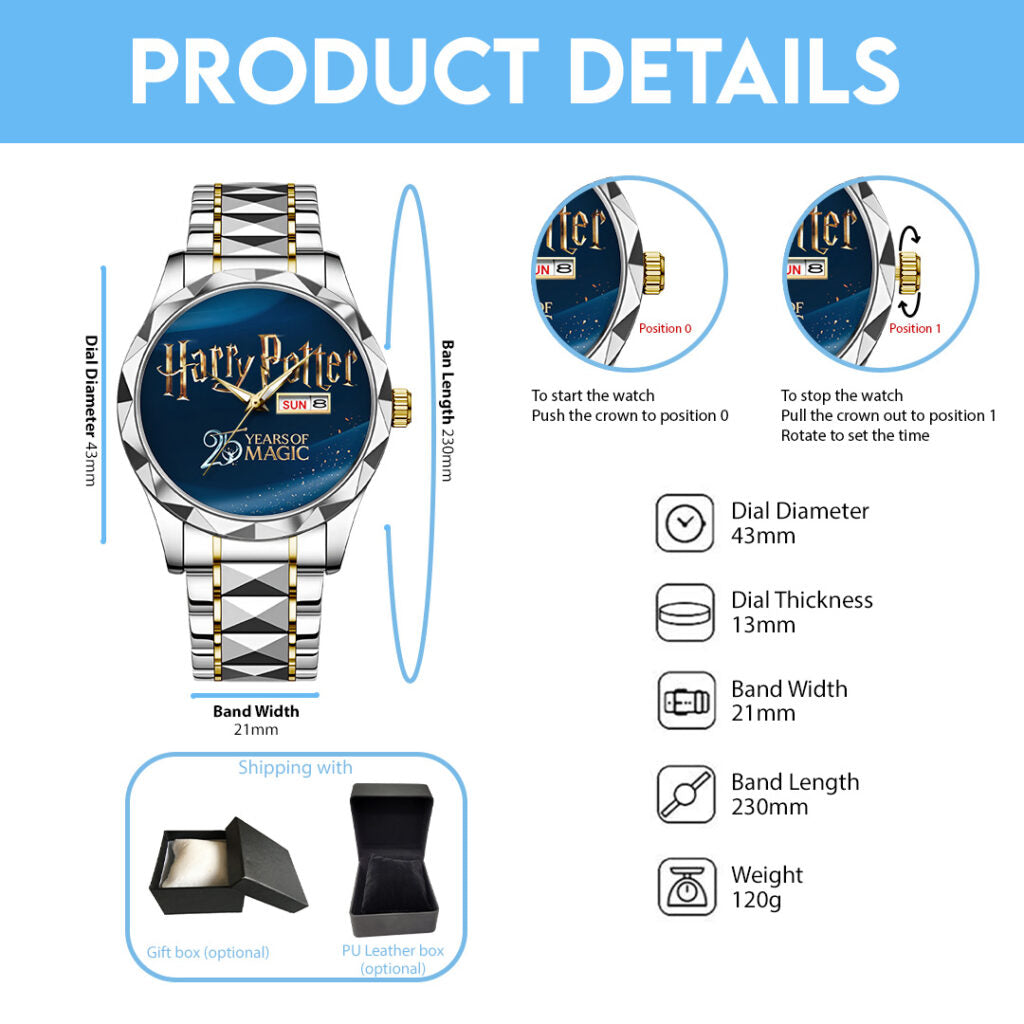 Harry Potter 25th Anniversary 2026 Alloy Luxury Quartz Watch - TANTN20549