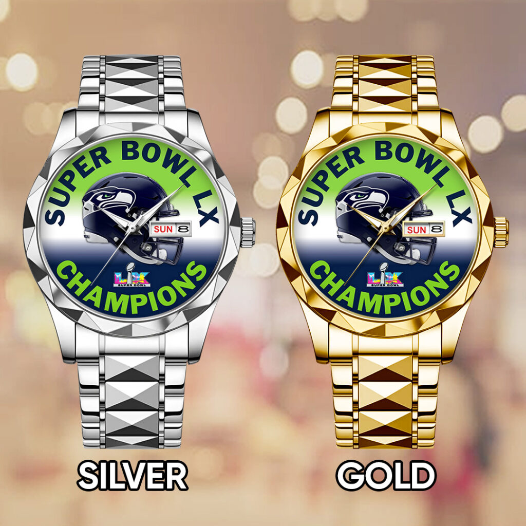 Seattle Seahawks 2025 Super Bowl LX Champions Alloy Luxury Quartz Watch - TANTN21152