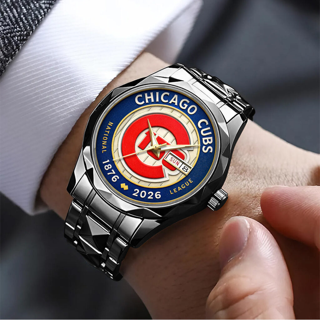 Chicago Cubs 150th Anniversary Alloy Luxury Quartz Watch - TANTN21330