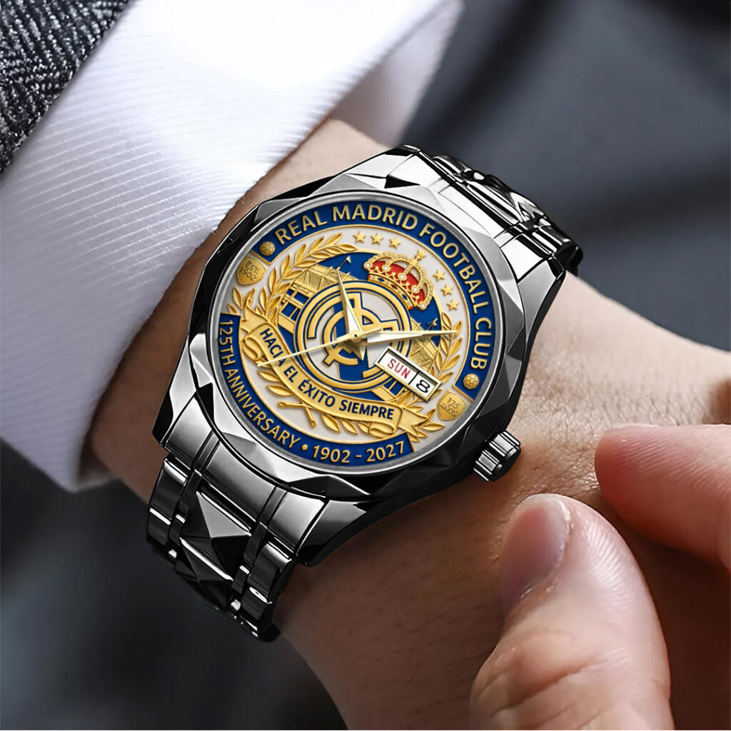 Real Madrid 125th Anniversary Alloy Luxury Quartz Watch - TANTN21595