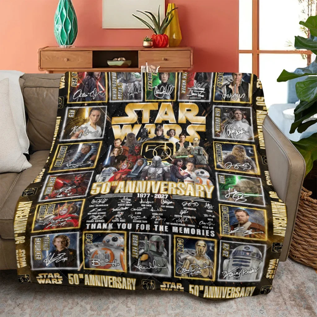 Star Wars 50th Anniversary Quilt Blanket - TANTN25175
