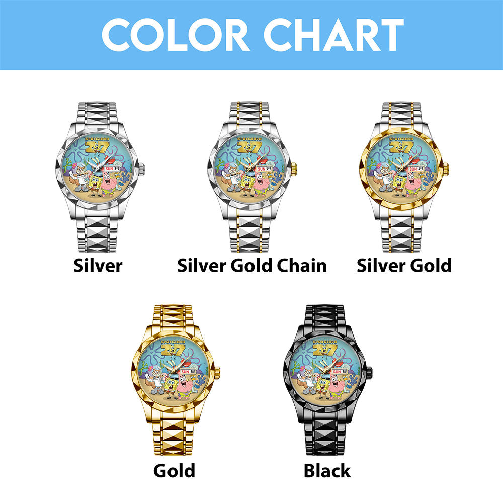 SpongeBob SquarePants 27th Anniversary Alloy Luxury Quartz Watch - TMTHU3348