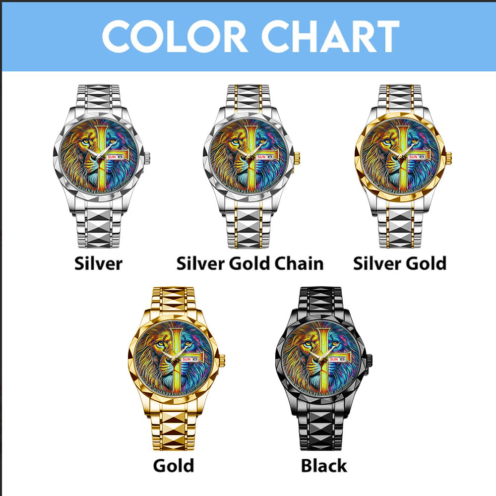 The Lion Of Judah Alloy Luxury Quartz Watch - TANTN 14883