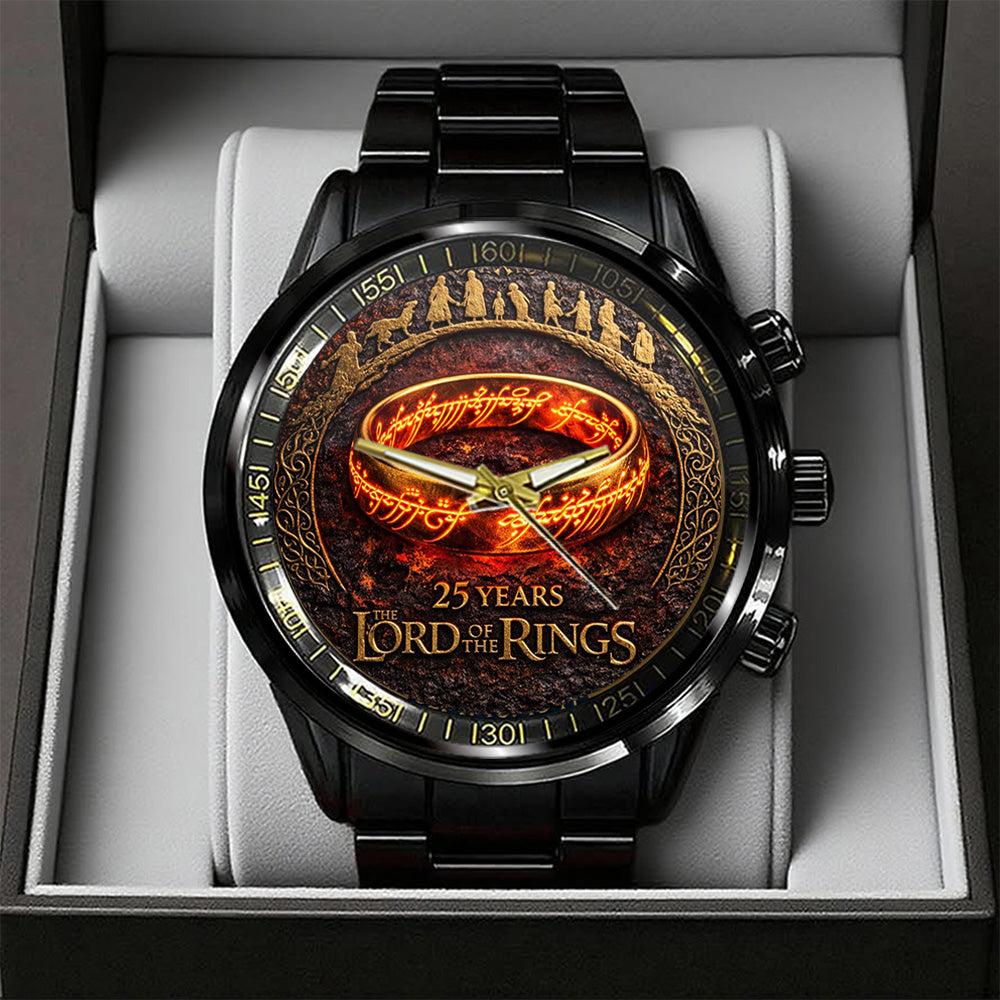 The Lord of the Rings 25th Anniversary Black Stainless Steel Watch - TANTN20365