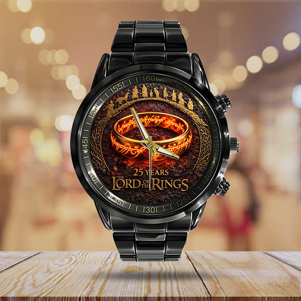 The Lord of the Rings 25th Anniversary Black Stainless Steel Watch - TANTN20365