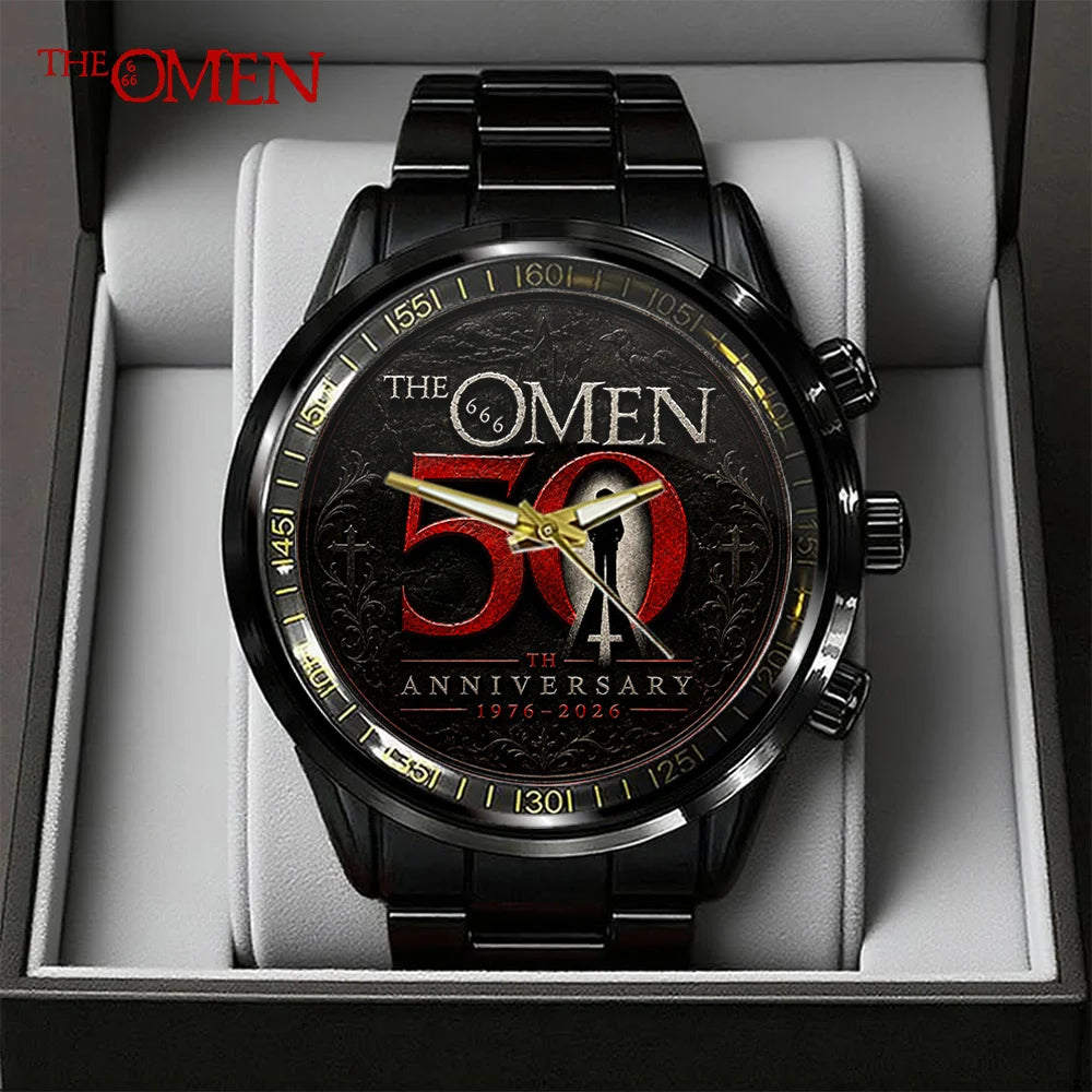 The Omen 50th Anniversary Black Stainless Steel Watch - GNE8240