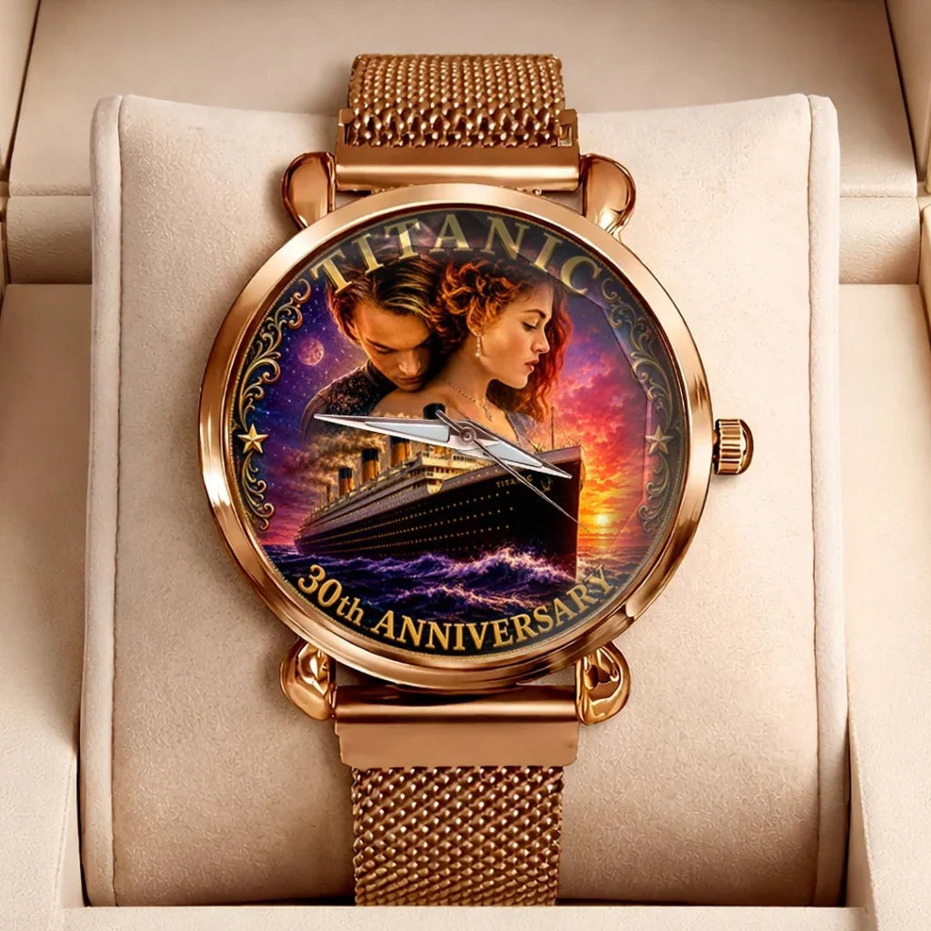 Titanic 30th Anniversary Mesh Strap Quartz Watch - HOATT20752