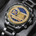 Toronto Blue Jays 50th Anniversary Black Stainless Steel Watch - GNE5944