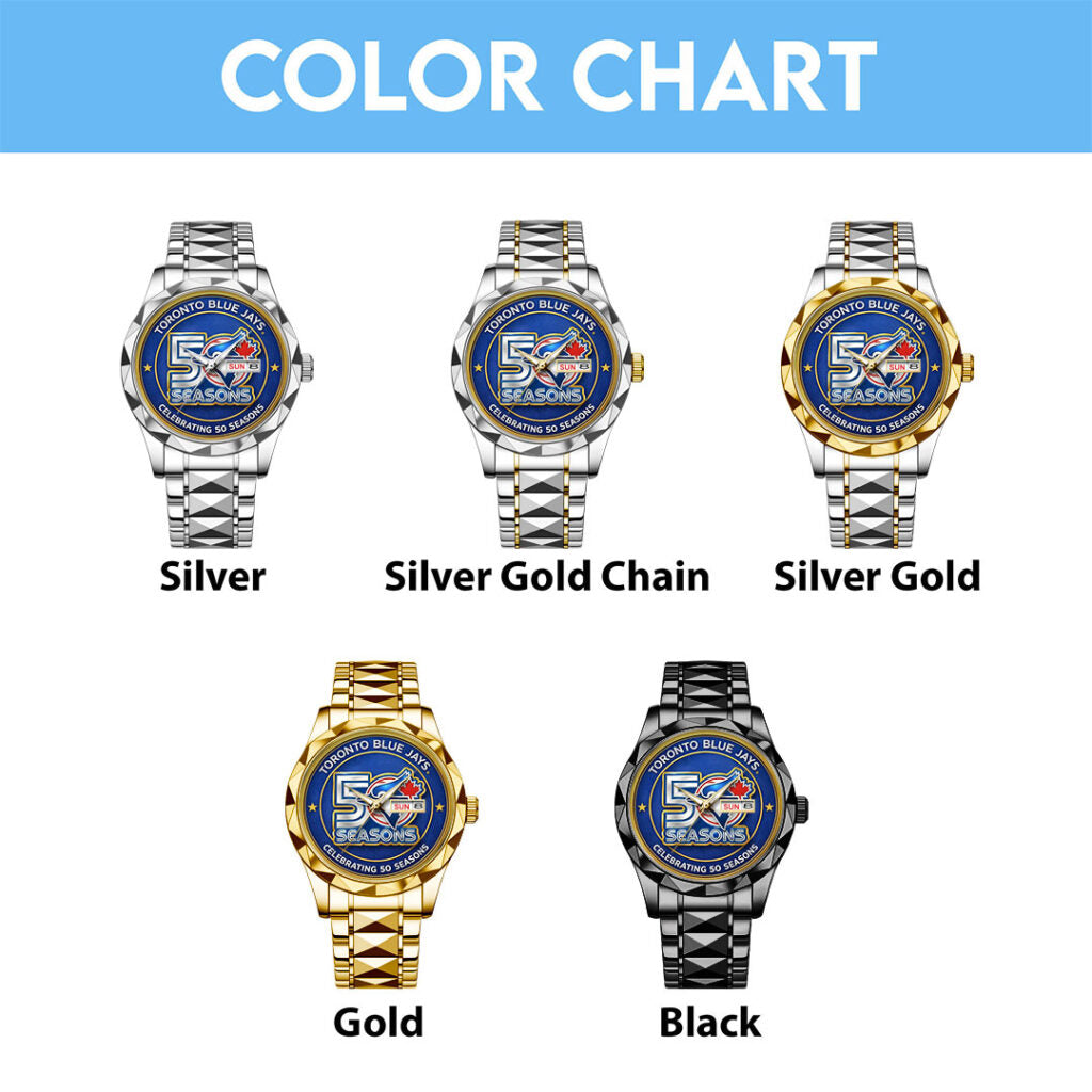 Toronto Blue Jays Alloy Luxury Quartz Watch - TMTHU3370