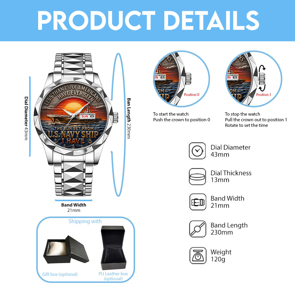 US Navy Alloy Luxury Quartz Watch - TANTN20774