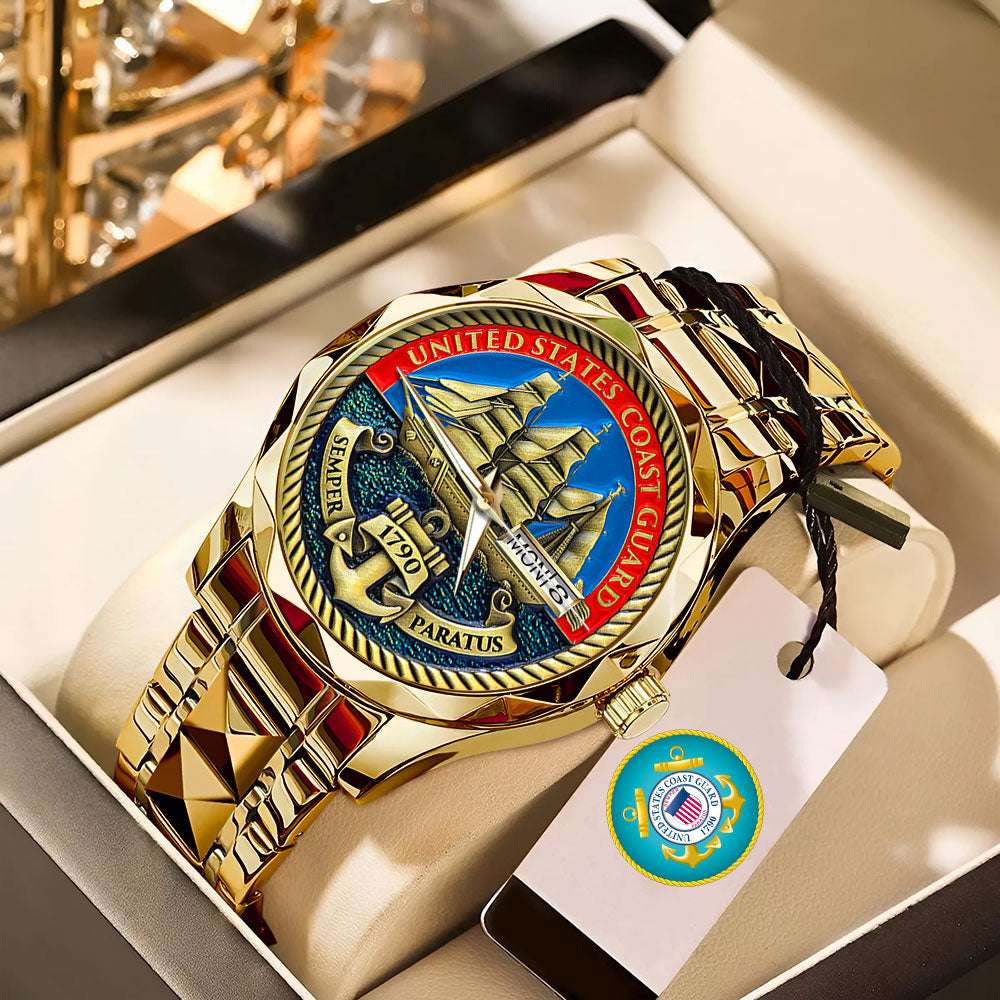 US Coast Guard Alloy Luxury Quartz Watch - MAITM12734