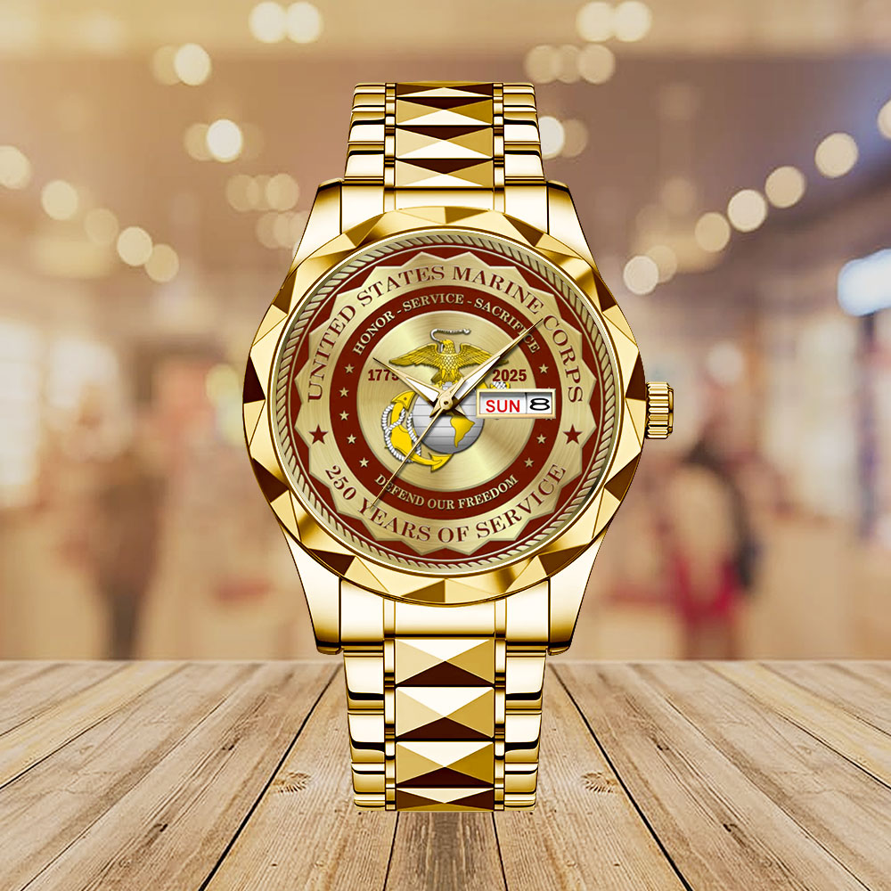 US Marine Corps Alloy Luxury Quartz Watch - MAITM12591