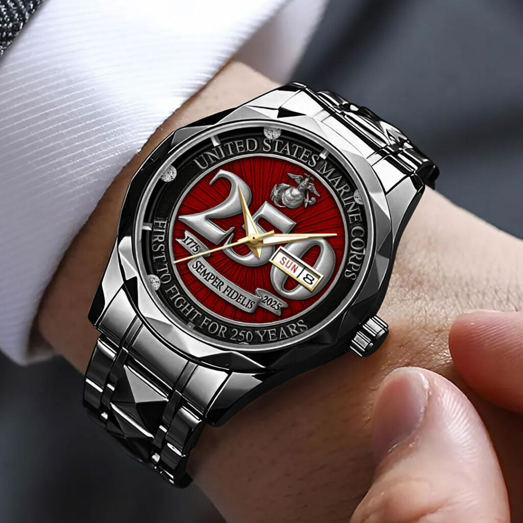 US Marine Corps 250th Anniversary 2025 Alloy Luxury Quartz Watch - TMTHU689