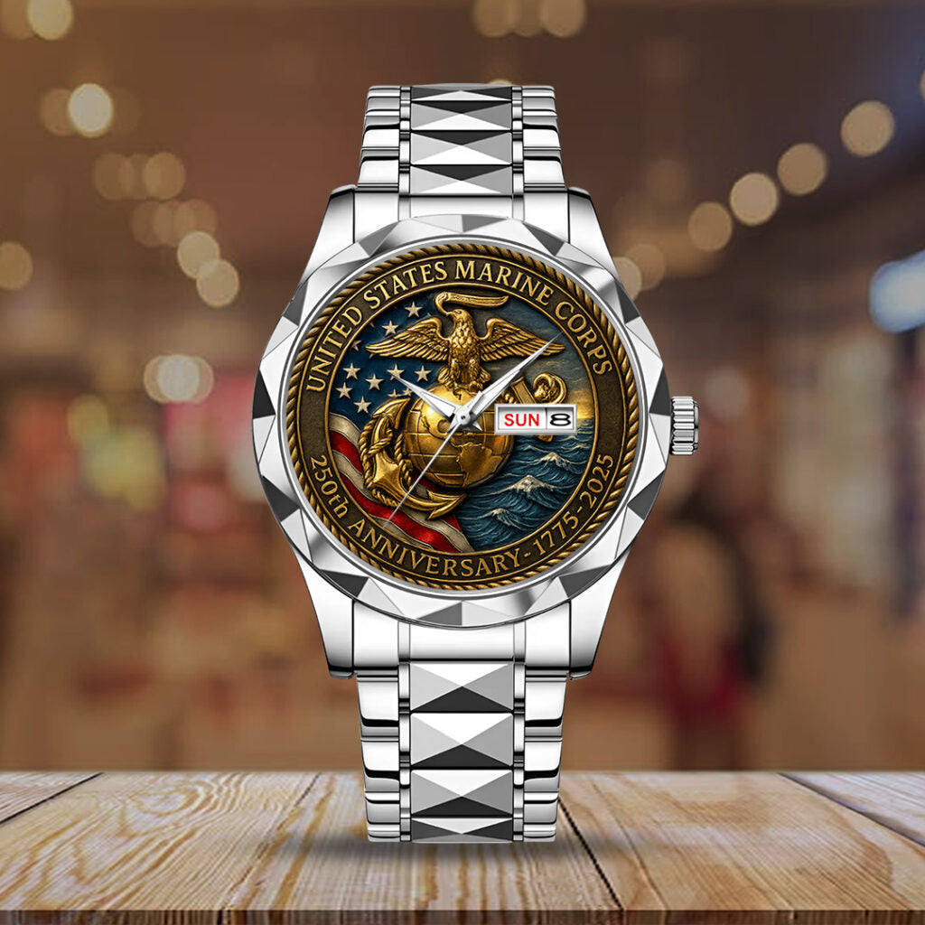 US Marine Corps 250th Anniversary 2025 Alloy Luxury Quartz Watch - TMTHU579