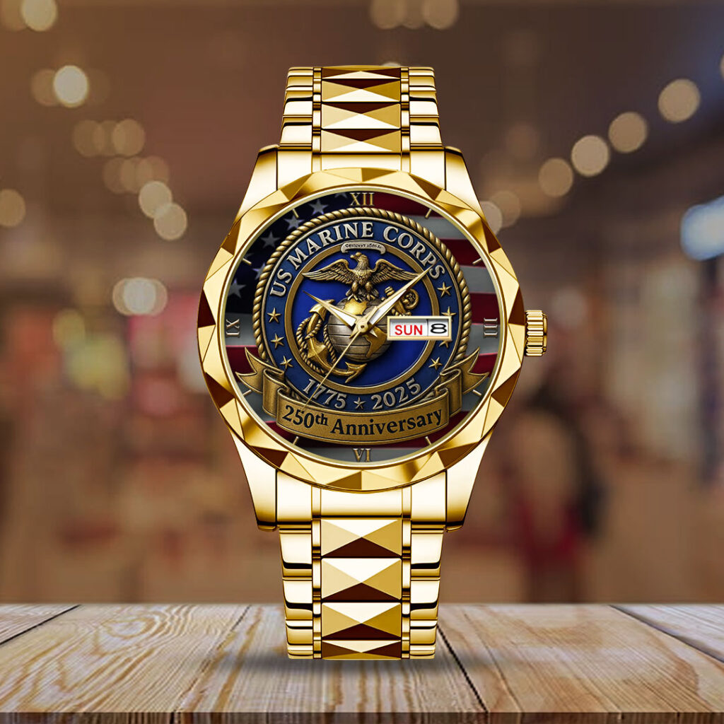 US Marine Corps 250th Anniversary 2025 Alloy Luxury Quartz Watch - TMTHU581
