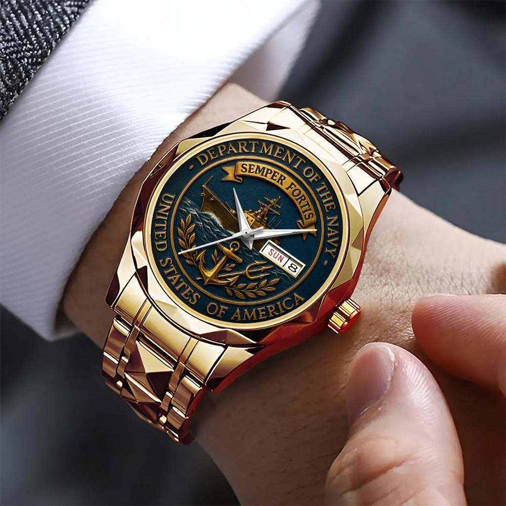 US Navy Alloy Luxury Quartz Watch - TANTN19043