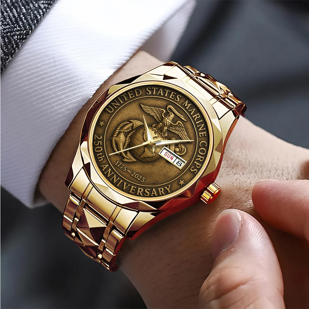 US Marine Corps Alloy Luxury Quartz Watch - TANTN 14283