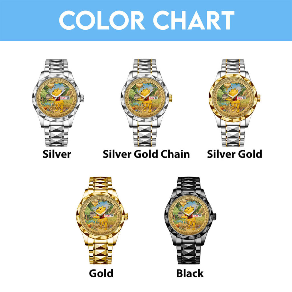 Winnie-the-Pooh 100th Anniversary 2026 Alloy Luxury Quartz Watch - TMTHU5114