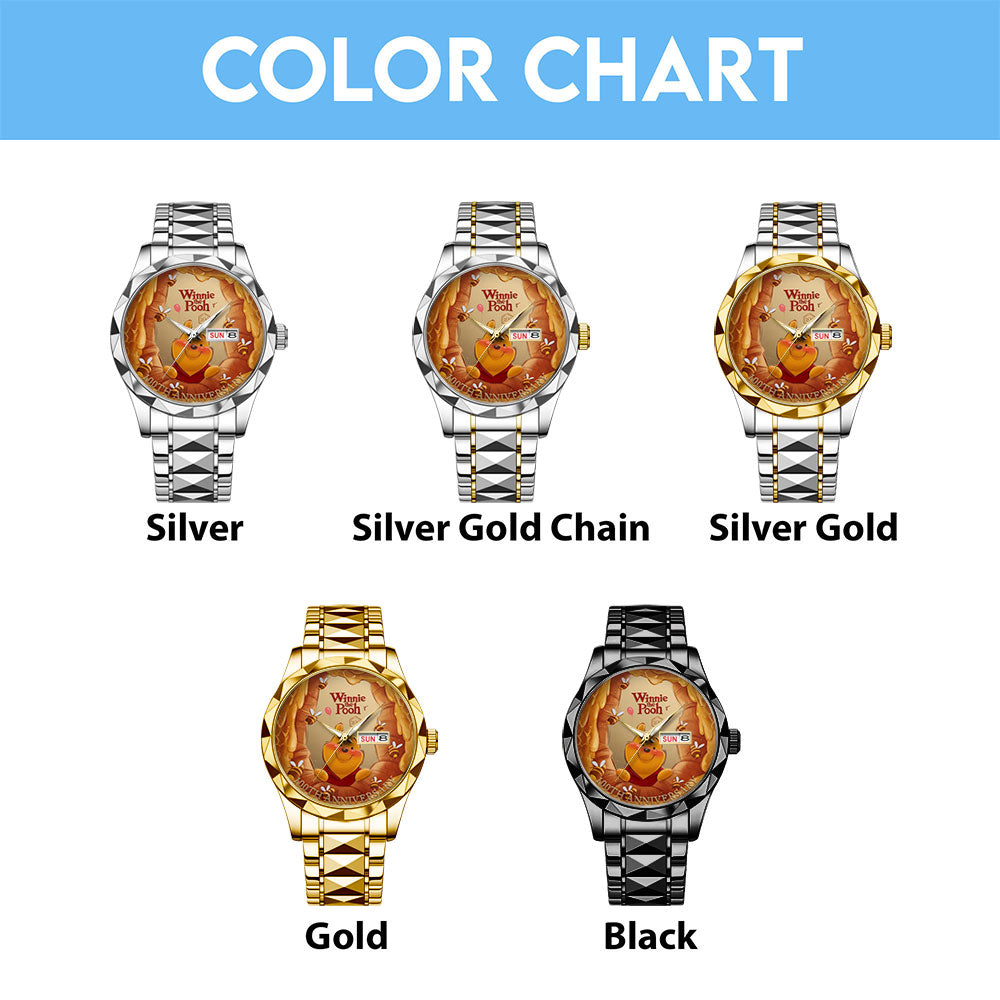 Winnie-the-Pooh 100th Anniversary Alloy Luxury Quartz Watch - TMTHU6021
