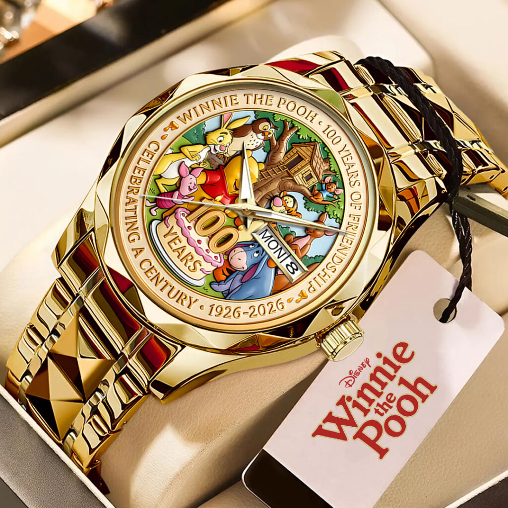 Winnie-the-Pooh 100th Anniversary Alloy Luxury Quartz Watch - HOATT15588