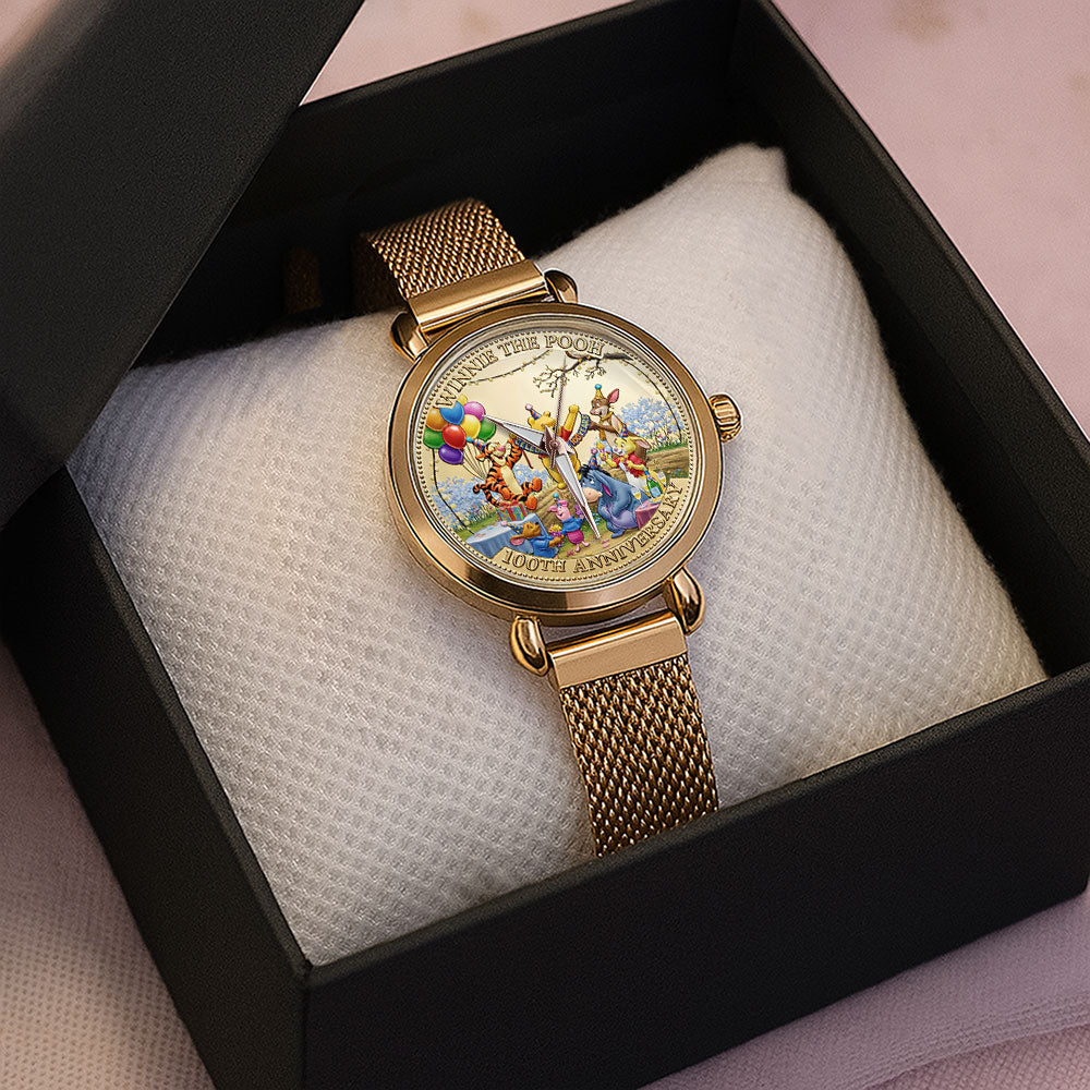 Winnie-the-Pooh 100th Anniversary Mesh Strap Quartz Watch - TMTHU4871