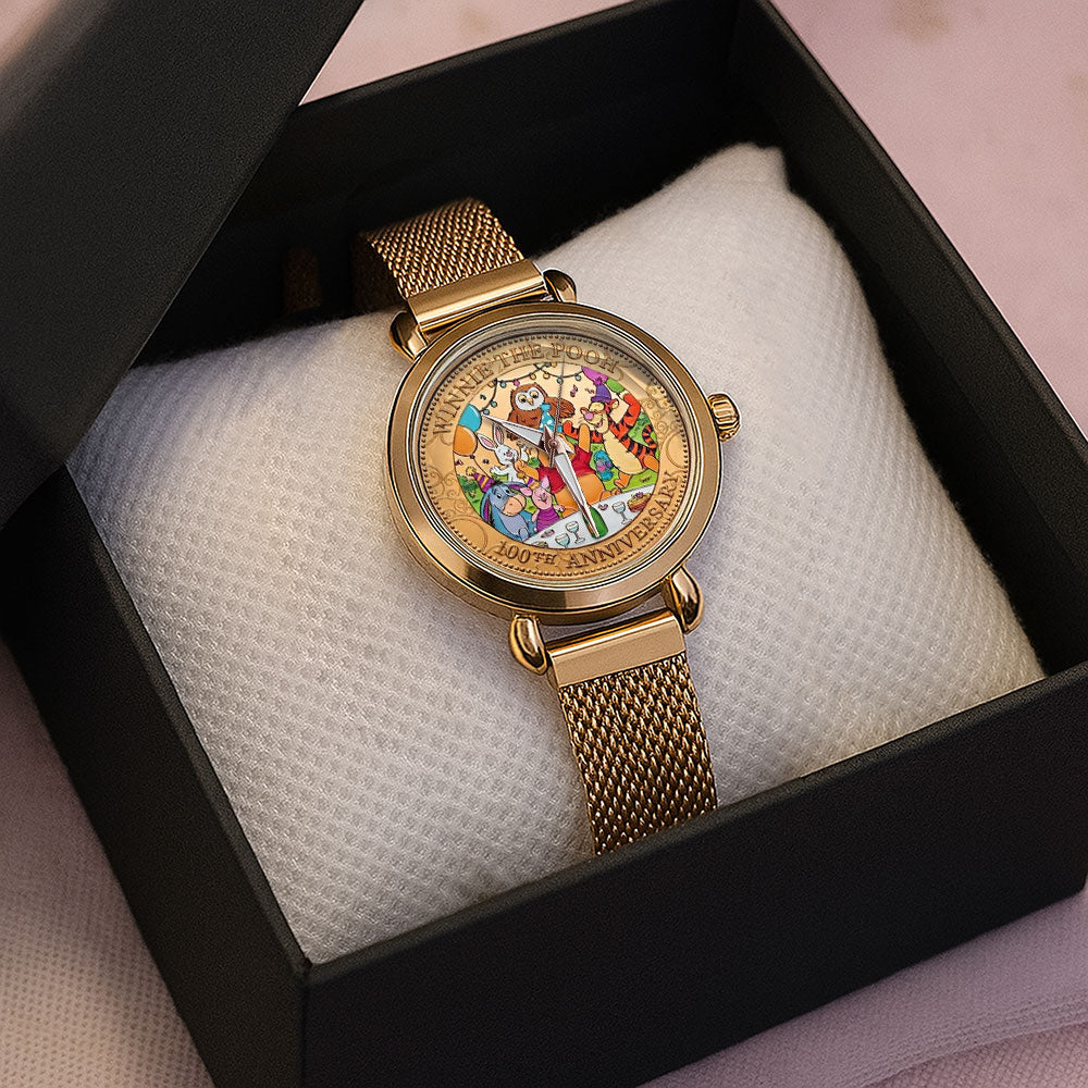 Winnie-the-Pooh 100th Anniversary Mesh Strap Quartz Watch - TMTHU4924