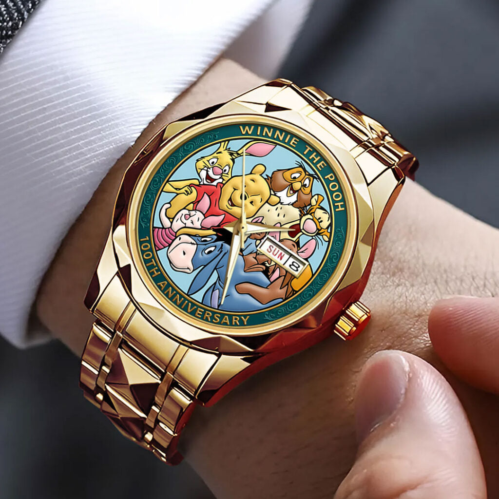 Winnie-the-Pooh 100th Anniversary Alloy Luxury Quartz Watch - TMTHU3194