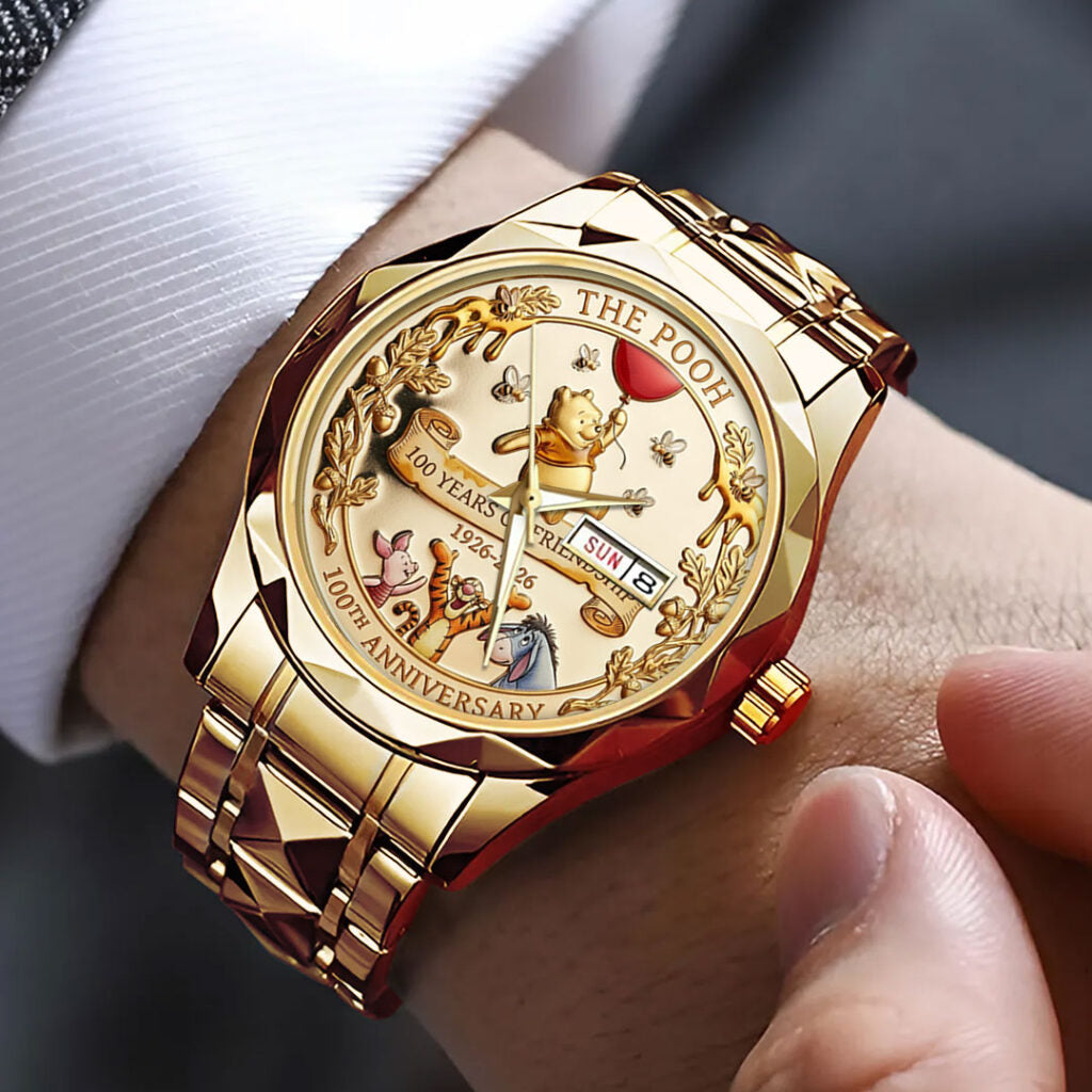 Winnie-the-Pooh 100th Anniversary Alloy Luxury Quartz Watch - TMTHU3444