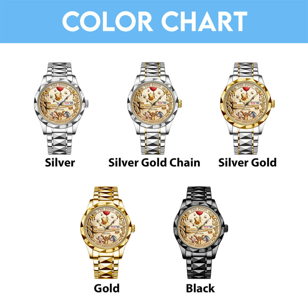 Winnie-the-Pooh 100th Anniversary Alloy Luxury Quartz Watch - TMTHU3444