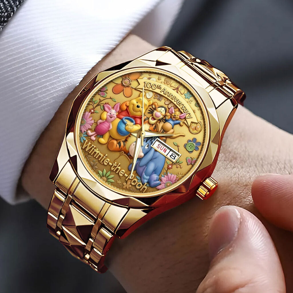 Winnie-the-Pooh 100th Anniversary Alloy Luxury Quartz Watch - TMTHU3664