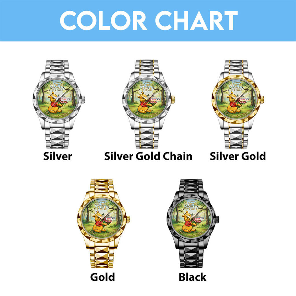 Winnie-the-Pooh 100th Anniversary Alloy Luxury Quartz Watch - TMTHU4023