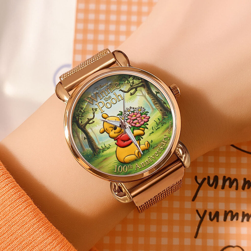 Winnie-the-Pooh 100th Anniversary Mesh Strap Quartz Watch - TMTHU4212