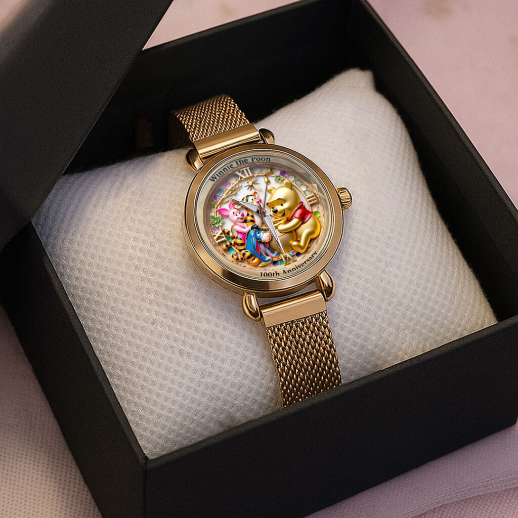 Winnie-the-Pooh 100th Anniversary Mesh Strap Quartz Watch - VANDH5017