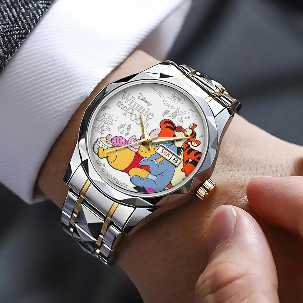 Winnie-the-Pooh x Friends 100th Anniversary Alloy Luxury Quartz Watch - TANTN20813