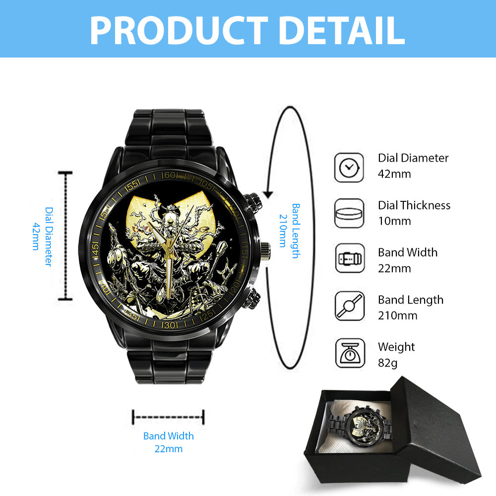 Wu-Tang Clan The Final Chamber 2026 Black Stainless Steel Watch - GNE5647
