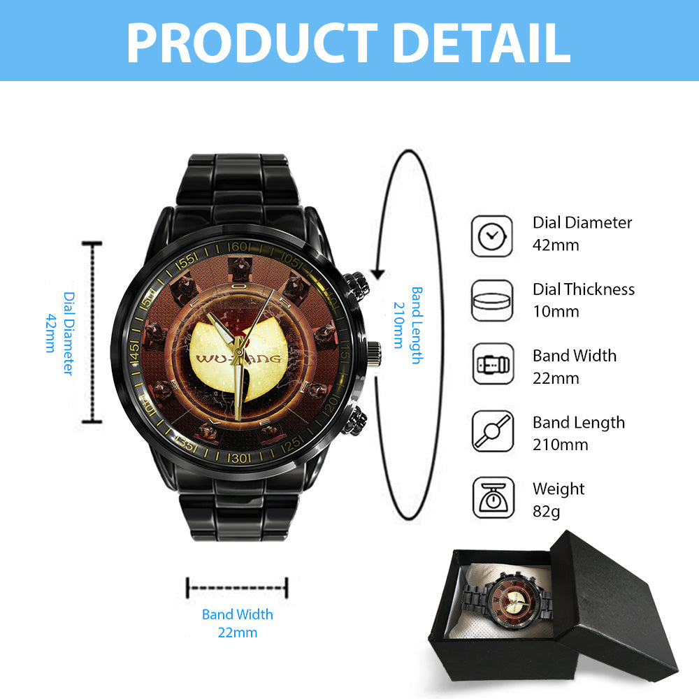 Wu-Tang Clan The Final Chamber 2026 Black Stainless Steel Watch - GNE5649